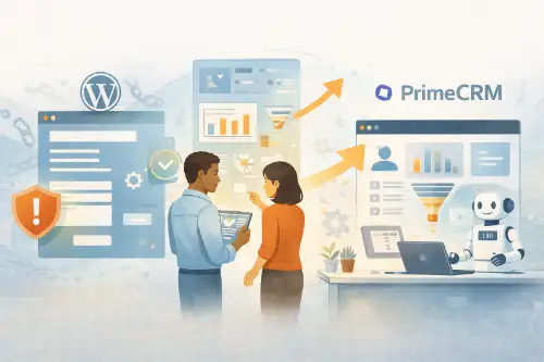 Discover how moving from a legacy WordPress site to PrimeCRM improved lead quality, operational visibility, performance, and security while creating a foundation for scalable growth. Discover how moving from a legacy WordPress site to PrimeCRM improved lead quality, operational visibility, performance, and security while creating a foundation for scalable growth.