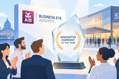 Libertas Software Research has been shortlisted for Innovative Company of The Year at the AIB Business Eye Awards, with winners announced on 22nd October 2026 at ICC Belfast.