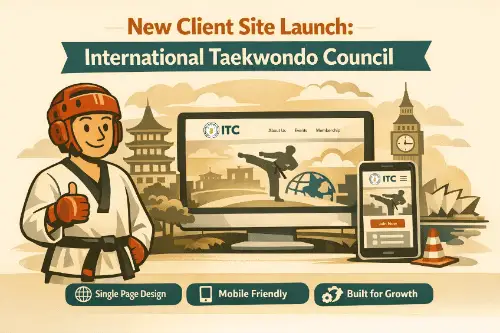 Vi har lanceret en ny enkeltside hjemmeside for International Taekwondo Council, designet til klarhed i dag og skalerbar vækst i morgen, med PrimeCRM der driver engagement i baggrunden. Vi har lanceret en ny enkeltside hjemmeside for International Taekwondo Council, designet til klarhed i dag og skalerbar vækst i morgen, med PrimeCRM der driver engagement i baggrunden.